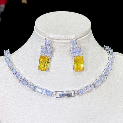 Yellow Stone Jewelry Set