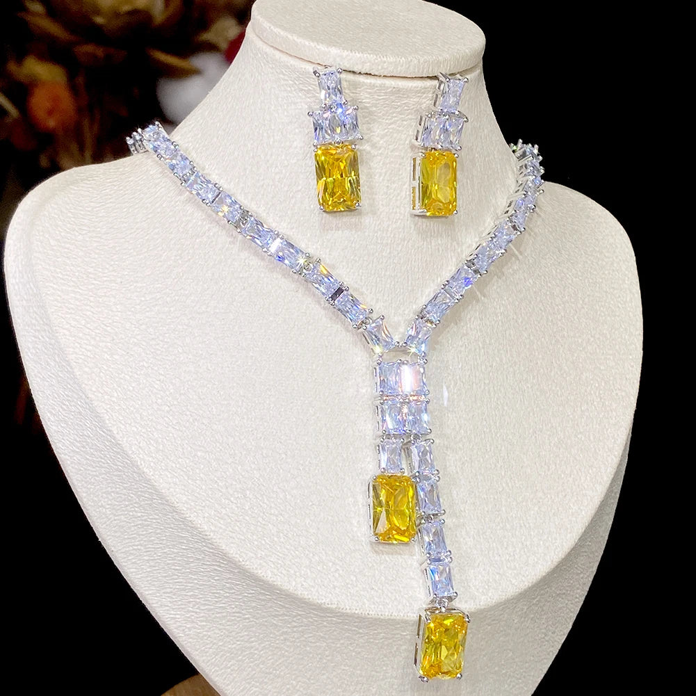 Yellow Stone Jewelry Set