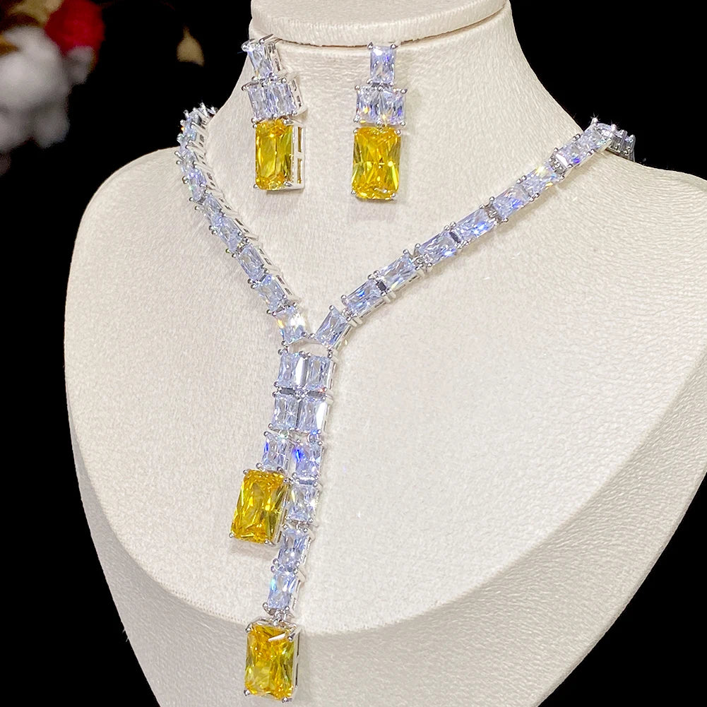 Yellow Stone Jewelry Set