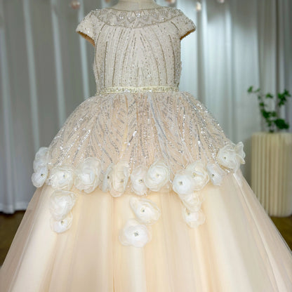 Luxurious Tulle Flower Girl Dress - Enchanting Elegance