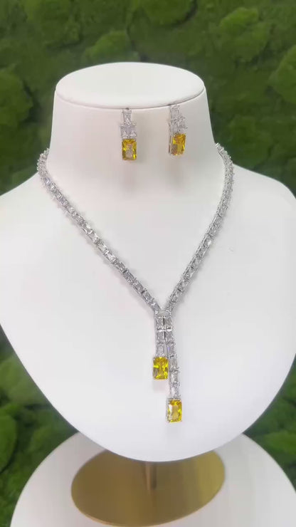 Yellow Stone Jewelry Set